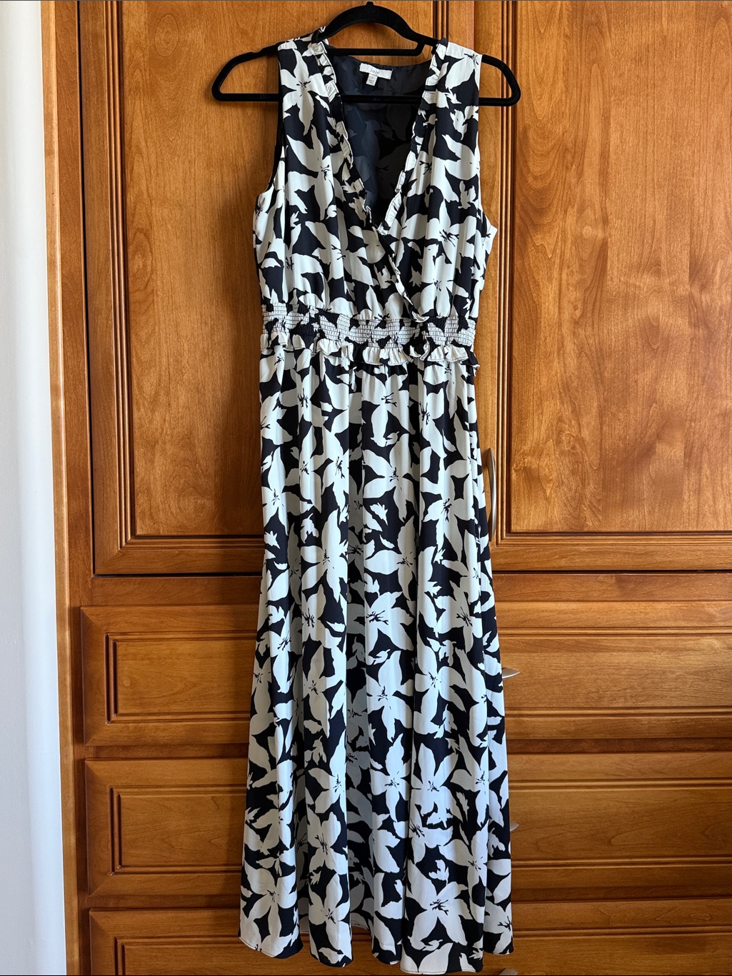 Joie Black And White Floral Maxi Dress